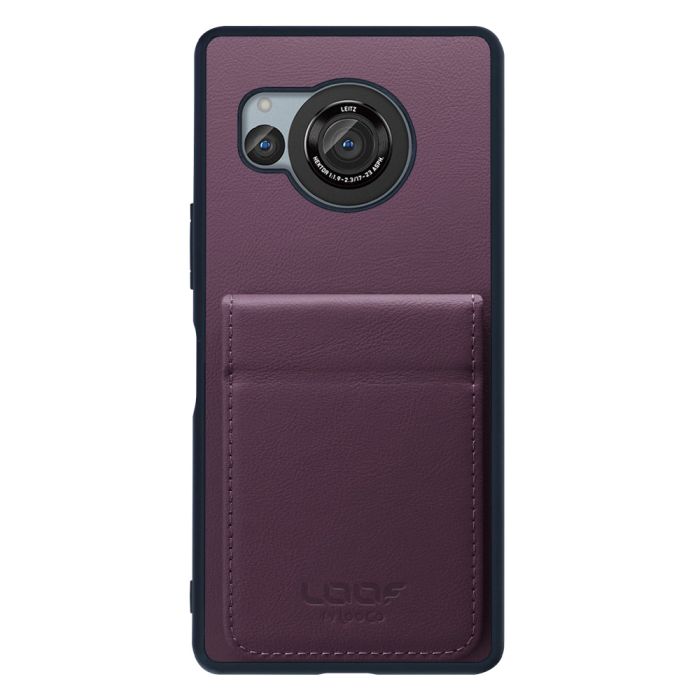 [ LOOF FOLD ] AQUOS R8 SH-52D AQUOSR8 ケース 背面 カード収納 カード入れ カードポケット カバー スマホケース 薄型 大容量 本革 [ AQUOS R8 ]