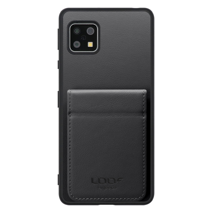 [ LOOF BASIC-SHELL SLIM CARD 2カード ] AQUOS sense4 / sense4 lite / sense4 basic / sense5G / やさしいスマホ2 sense 4 4lite 4basic 5G sense4lite sense4basic ケース 背面 カード収納 カード入れ カードポケット カバー スマホケース 薄型 大容量 本革 [ AQUOS sense4/4 lite/4 basic/sense5G/やさしいスマホ2 ]