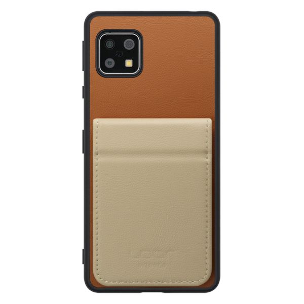 [ LOOF BASIC-SHELL SLIM CARD 2カード ] AQUOS sense4 / sense4 lite / sense4 basic / sense5G / やさしいスマホ2 sense 4 4lite 4basic 5G sense4lite sense4basic ケース 背面 カード収納 カード入れ カードポケット カバー スマホケース 薄型 大容量 本革 [ AQUOS sense4/4 lite/4 basic/sense5G/やさしいスマホ2 ]