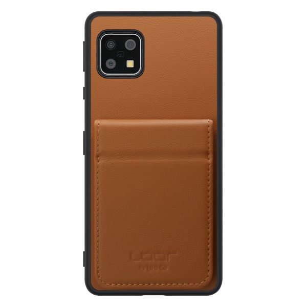 [ LOOF BASIC-SHELL SLIM CARD 2カード ] AQUOS sense4 / sense4 lite / sense4 basic / sense5G / やさしいスマホ2 sense 4 4lite 4basic 5G sense4lite sense4basic ケース 背面 カード収納 カード入れ カードポケット カバー スマホケース 薄型 大容量 本革 [ AQUOS sense4/4 lite/4 basic/sense5G/やさしいスマホ2 ]