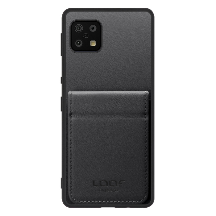 [ LOOF BASIC-SHELL SLIM CARD 2カード ] AQUOS sense6s /sense6 sense 6s 6 ケース 背面 カード収納 カード入れ カードポケット カバー スマホケース 薄型 大容量 本革 [ AQUOS sense6/sense6s ]