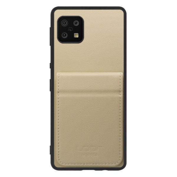 [ LOOF BASIC-SHELL SLIM CARD 2カード ] AQUOS sense6s /sense6 sense 6s 6 ケース 背面 カード収納 カード入れ カードポケット カバー スマホケース 薄型 大容量 本革 [ AQUOS sense6/sense6s ]