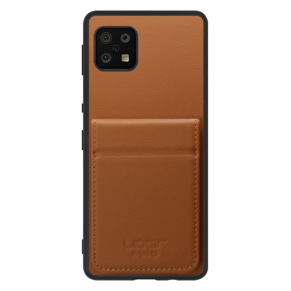 [ LOOF BASIC-SHELL SLIM CARD 2カード ] AQUOS sense6s /sense6 sense 6s 6 ケース 背面 カード収納 カード入れ カードポケット カバー スマホケース 薄型 大容量 本革 [ AQUOS sense6/sense6s ]