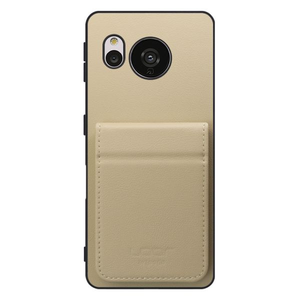 [ LOOF BASIC-SHELL SLIM CARD 2カード ] AQUOS sense7 sense 7 ケース 背面 カード収納 カード入れ カードポケット カバー スマホケース 薄型 大容量 本革 [ AQUOS sense7 ]