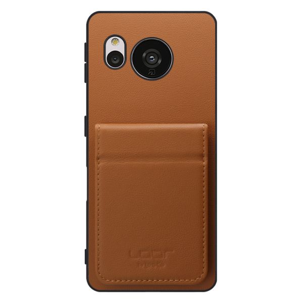 [ LOOF BASIC-SHELL SLIM CARD 2カード ] AQUOS sense7 sense 7 ケース 背面 カード収納 カード入れ カードポケット カバー スマホケース 薄型 大容量 本革 [ AQUOS sense7 ]