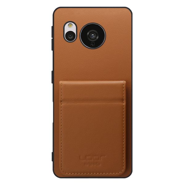 [ LOOF BASIC-SHELL SLIM CARD 2カード ] AQUOS sense7 Plus sense7plus 7plus sense 7 ケース 背面 カード収納 カード入れ カードポケット カバー スマホケース 薄型 大容量 本革 [ AQUOS sense7 Plus ]