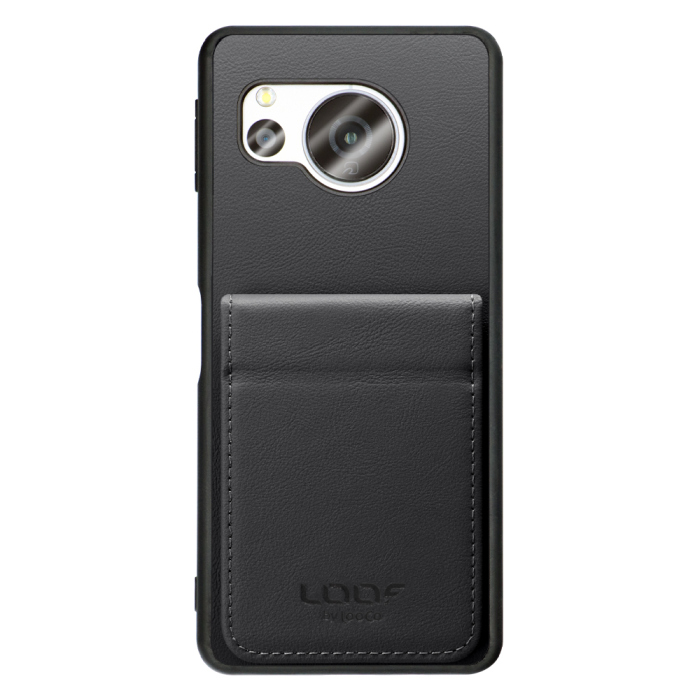 [ LOOF BASIC-SHELL SLIM CARD 2カード ] AQUOS sense8 SH-54D / SHG11 sense 8 ケース 背面 カード収納 カード入れ カードポケット カバー スマホケース 薄型 大容量 本革 [ AQUOS sense8 ]