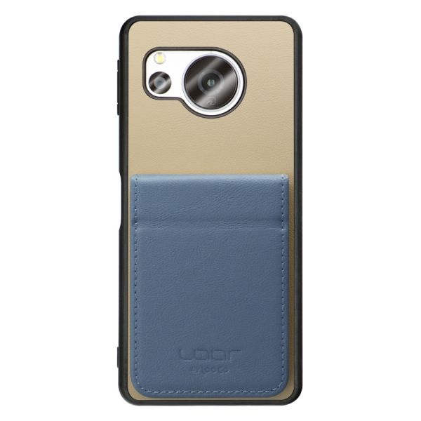 [ LOOF BASIC-SHELL SLIM CARD 2カード ] AQUOS sense8 SH-54D / SHG11 sense 8 ケース 背面 カード収納 カード入れ カードポケット カバー スマホケース 薄型 大容量 本革 [ AQUOS sense8 ]