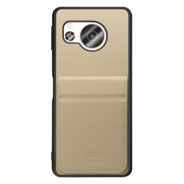 [ LOOF BASIC-SHELL SLIM CARD 2カード ] AQUOS sense8 SH-54D / SHG11 sense 8 ケース 背面 カード収納 カード入れ カードポケット カバー スマホケース 薄型 大容量 本革 [ AQUOS sense8 ]