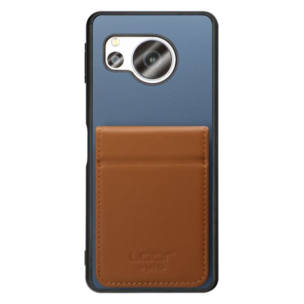 [ LOOF BASIC-SHELL SLIM CARD 2カード ] AQUOS sense8 SH-54D / SHG11 sense 8 ケース 背面 カード収納 カード入れ カードポケット カバー スマホケース 薄型 大容量 本革 [ AQUOS sense8 ]