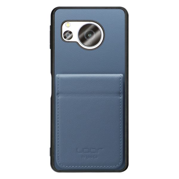 [ LOOF BASIC-SHELL SLIM CARD 2カード ] AQUOS sense8 SH-54D / SHG11 sense 8 ケース 背面 カード収納 カード入れ カードポケット カバー スマホケース 薄型 大容量 本革 [ AQUOS sense8 ]