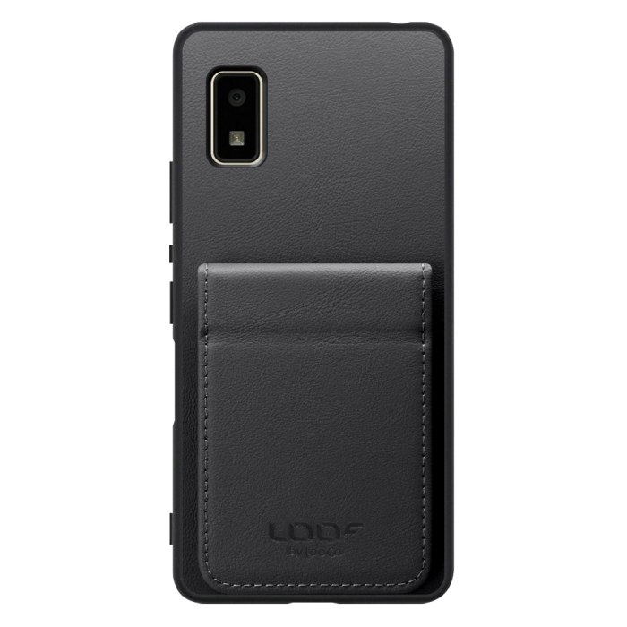 [ LOOF BASIC-SHELL SLIM CARD 2カード ] AQUOS wish2 / wish  ケース 背面 カード収納 カード入れ カードポケット カバー スマホケース 薄型 大容量 本革 [ AQUOS wish/wish2 ]