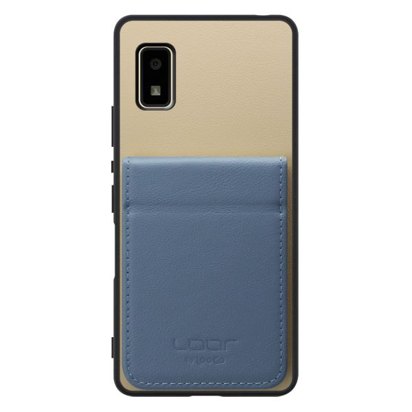 [ LOOF BASIC-SHELL SLIM CARD 2カード ] AQUOS wish2 / wish  ケース 背面 カード収納 カード入れ カードポケット カバー スマホケース 薄型 大容量 本革 [ AQUOS wish/wish2 ]