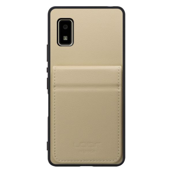 [ LOOF BASIC-SHELL SLIM CARD 2カード ] AQUOS wish2 / wish  ケース 背面 カード収納 カード入れ カードポケット カバー スマホケース 薄型 大容量 本革 [ AQUOS wish/wish2 ]