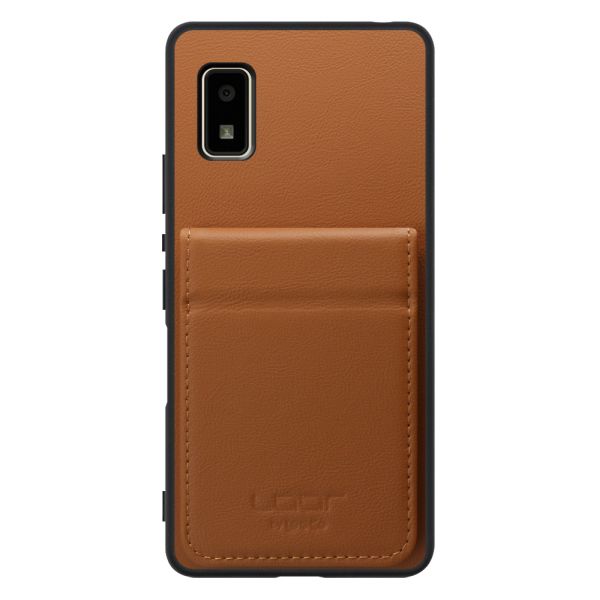 [ LOOF BASIC-SHELL SLIM CARD 2カード ] AQUOS wish2 / wish  ケース 背面 カード収納 カード入れ カードポケット カバー スマホケース 薄型 大容量 本革 [ AQUOS wish/wish2 ]