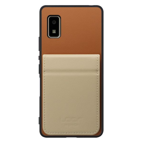 [ LOOF BASIC-SHELL SLIM CARD 2カード ] AQUOS wish2 / wish  ケース 背面 カード収納 カード入れ カードポケット カバー スマホケース 薄型 大容量 本革 [ AQUOS wish/wish2 ]