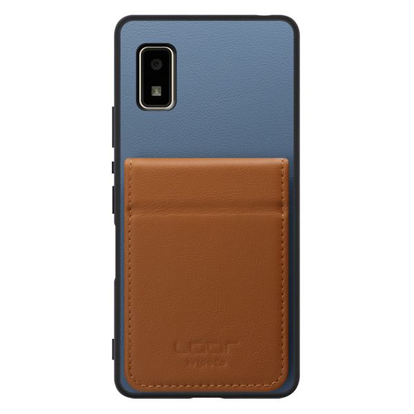 [ LOOF BASIC-SHELL SLIM CARD 2カード ] AQUOS wish2 / wish  ケース 背面 カード収納 カード入れ カードポケット カバー スマホケース 薄型 大容量 本革 [ AQUOS wish/wish2 ]