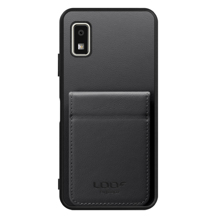 [ LOOF BASIC-SHELL SLIM CARD 2カード ] AQUOS wish3 SH-53D / A303SH / A302SH  ケース 背面 カード収納 カード入れ カードポケット カバー スマホケース 薄型 大容量 本革 [ AQUOS wish3 ]