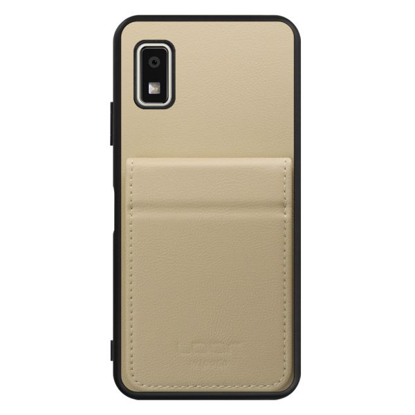 [ LOOF BASIC-SHELL SLIM CARD 2カード ] AQUOS wish3 SH-53D / A303SH / A302SH  ケース 背面 カード収納 カード入れ カードポケット カバー スマホケース 薄型 大容量 本革 [ AQUOS wish3 ]