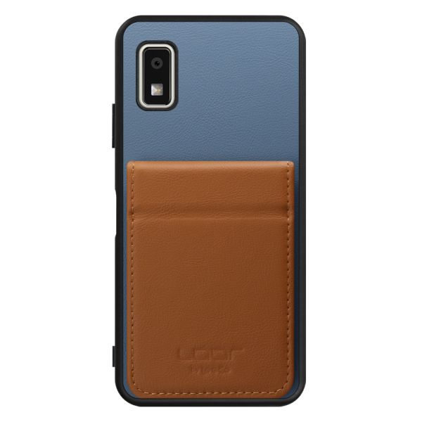 [ LOOF BASIC-SHELL SLIM CARD 2カード ] AQUOS wish3 SH-53D / A303SH / A302SH  ケース 背面 カード収納 カード入れ カードポケット カバー スマホケース 薄型 大容量 本革 [ AQUOS wish3 ]