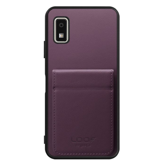 [ LOOF FOLD ] AQUOS wish3 SH-53D / A303SH / A302SH  ケース 背面 カード収納 カード入れ カードポケット カバー スマホケース 薄型 大容量 本革 [ AQUOS wish3 ]