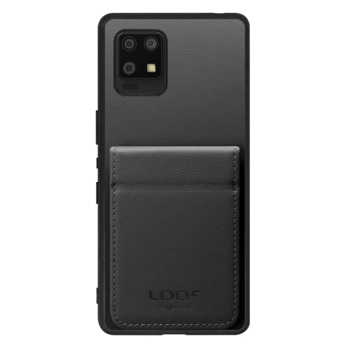 [ LOOF BASIC-SHELL SLIM CARD 2カード ] AQUOS zero6 SHG04 zero 6 ケース 背面 カード収納 カード入れ カードポケット カバー スマホケース 薄型 大容量 本革 [ AQUOS zero6 ]