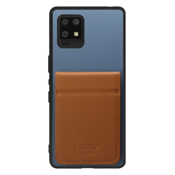 [ LOOF BASIC-SHELL SLIM CARD 2カード ] AQUOS zero6 SHG04 zero 6 ケース 背面 カード収納 カード入れ カードポケット カバー スマホケース 薄型 大容量 本革 [ AQUOS zero6 ]