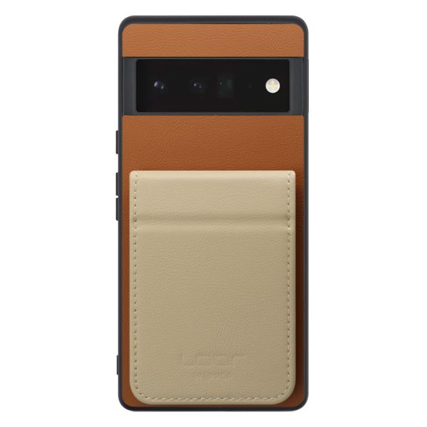 [ LOOF BASIC-SHELL SLIM CARD 2カード ] Google Pixel 6 Pro Googlepixel6pro 6pro プロ ピクセル6pro ケース 背面 カード収納 カード入れ カードポケット カバー スマホケース 薄型 大容量 本革 [ Google Pixel 6 Pro ]