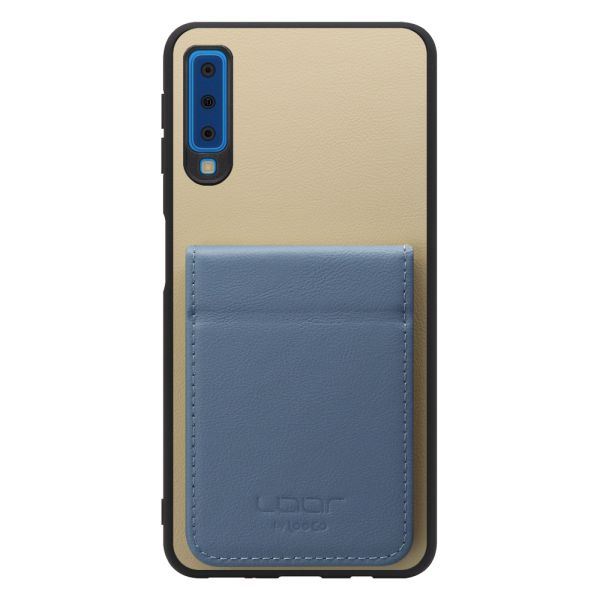 [ LOOF BASIC-SHELL SLIM CARD 2カード ] Galaxy A7 SM-A750C galaxya7 ケース 背面 カード収納 カード入れ カードポケット カバー スマホケース 薄型 大容量 本革 [ Galaxy A7 ]