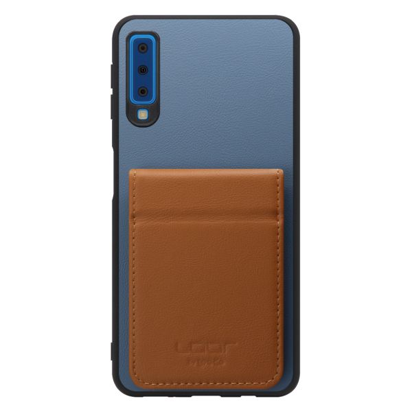 [ LOOF BASIC-SHELL SLIM CARD 2カード ] Galaxy A7 SM-A750C galaxya7 ケース 背面 カード収納 カード入れ カードポケット カバー スマホケース 薄型 大容量 本革 [ Galaxy A7 ]