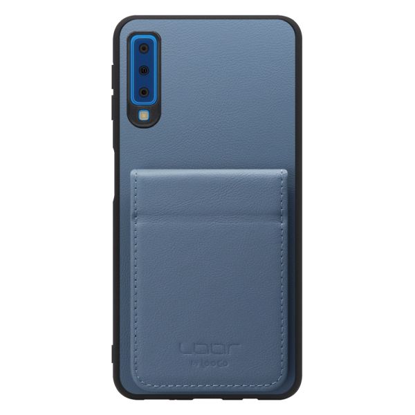 [ LOOF BASIC-SHELL SLIM CARD 2カード ] Galaxy A7 SM-A750C galaxya7 ケース 背面 カード収納 カード入れ カードポケット カバー スマホケース 薄型 大容量 本革 [ Galaxy A7 ]