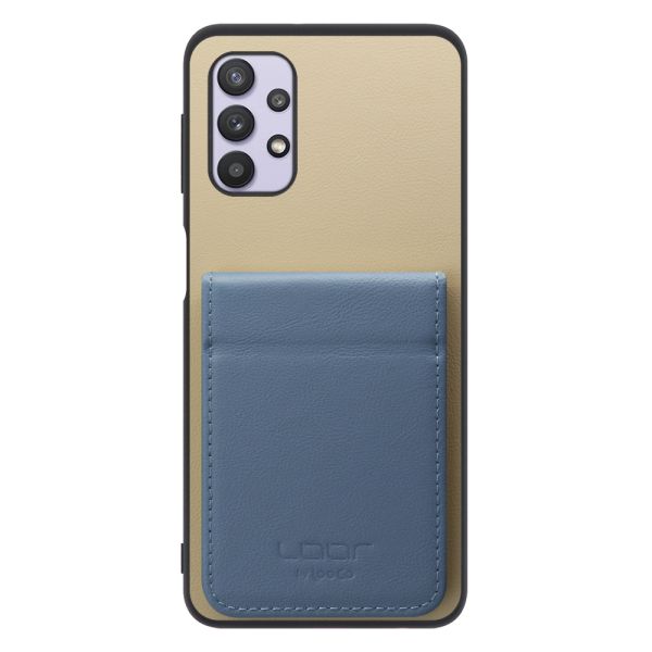 [ LOOF BASIC-SHELL SLIM CARD 2カード ] Galaxy A32 5G SCG08 a325g ケース 背面 カード収納 カード入れ カードポケット カバー スマホケース 薄型 大容量 本革 [ Galaxy A32 5G ]