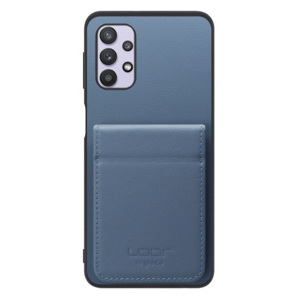 [ LOOF BASIC-SHELL SLIM CARD 2カード ] Galaxy A32 5G SCG08 a325g ケース 背面 カード収納 カード入れ カードポケット カバー スマホケース 薄型 大容量 本革 [ Galaxy A32 5G ]