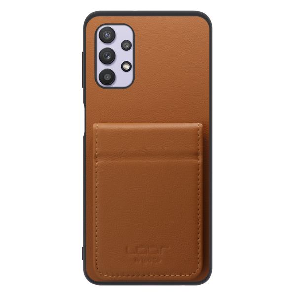 [ LOOF BASIC-SHELL SLIM CARD 2カード ] Galaxy A32 5G SCG08 a325g ケース 背面 カード収納 カード入れ カードポケット カバー スマホケース 薄型 大容量 本革 [ Galaxy A32 5G ]