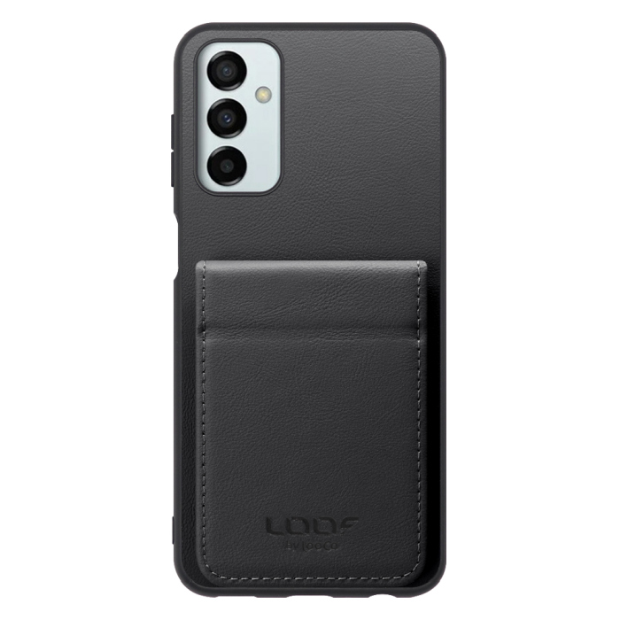 [ LOOF BASIC-SHELL SLIM CARD 2カード ] Galaxy M23 5G m235g ケース 背面 カード収納 カード入れ カードポケット カバー スマホケース 薄型 大容量 本革 [ Galaxy M23 5G ]