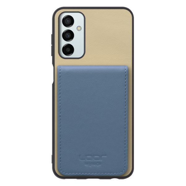 [ LOOF BASIC-SHELL SLIM CARD 2カード ] Galaxy M23 5G m235g ケース 背面 カード収納 カード入れ カードポケット カバー スマホケース 薄型 大容量 本革 [ Galaxy M23 5G ]