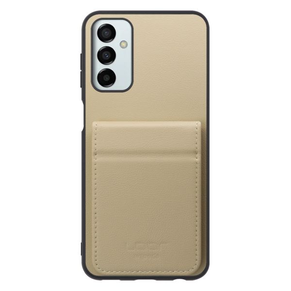 [ LOOF BASIC-SHELL SLIM CARD 2カード ] Galaxy M23 5G m235g ケース 背面 カード収納 カード入れ カードポケット カバー スマホケース 薄型 大容量 本革 [ Galaxy M23 5G ]