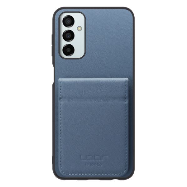[ LOOF BASIC-SHELL SLIM CARD 2カード ] Galaxy M23 5G m235g ケース 背面 カード収納 カード入れ カードポケット カバー スマホケース 薄型 大容量 本革 [ Galaxy M23 5G ]
