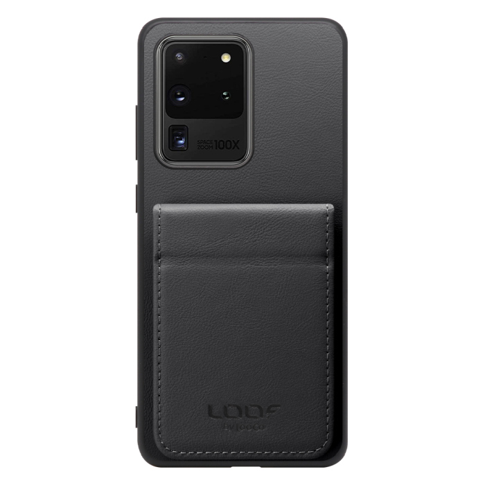 [ LOOF BASIC-SHELL SLIM CARD 2カード ] Galaxy S20 Ultra s20ultra ケース 背面 カード収納 カード入れ カードポケット カバー スマホケース 薄型 大容量 本革 [ Galaxy S20 Ultra 5G ]