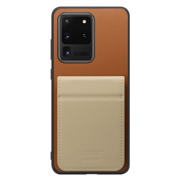 [ LOOF BASIC-SHELL SLIM CARD 2カード ] Galaxy S20 Ultra s20ultra ケース 背面 カード収納 カード入れ カードポケット カバー スマホケース 薄型 大容量 本革 [ Galaxy S20 Ultra 5G ]