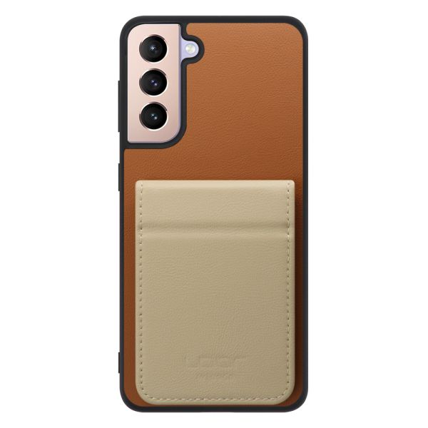 [ LOOF BASIC-SHELL SLIM CARD 2カード ] Galaxy S21+ 5G SCG10 s21plus s21 plus s21plus5g s21+5g ケース 背面 カード収納 カード入れ カードポケット カバー スマホケース 薄型 大容量 本革 [ Galaxy S21+ 5G ]