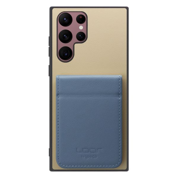 [ LOOF BASIC-SHELL SLIM CARD 2カード ] Galaxy S22 Ultra SC-52C / SCG14 s22ultra ケース 背面 カード収納 カード入れ カードポケット カバー スマホケース 薄型 大容量 本革 [ Galaxy S22 Ultra ]