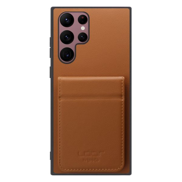 [ LOOF BASIC-SHELL SLIM CARD 2カード ] Galaxy S22 Ultra SC-52C / SCG14 s22ultra ケース 背面 カード収納 カード入れ カードポケット カバー スマホケース 薄型 大容量 本革 [ Galaxy S22 Ultra ]