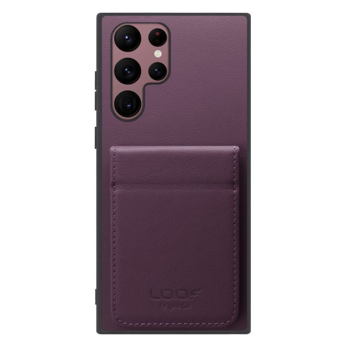 [ LOOF FOLD ] Galaxy S22 Ultra SC-52C / SCG14 s22ultra ケース 背面 カード収納 カード入れ カードポケット カバー スマホケース 薄型 大容量 本革 [ Galaxy S22 Ultra ]