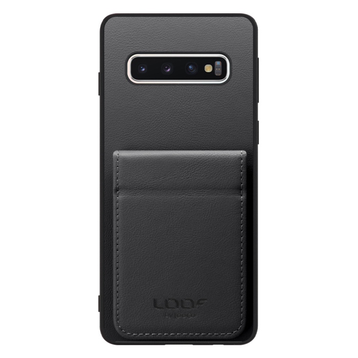 [ LOOF BASIC-SHELL SLIM CARD 2カード ] Galaxy S10 SC-03L / SCV41 galaxys10 ケース 背面 カード収納 カード入れ カードポケット カバー スマホケース 薄型 大容量 本革 [ Galaxy S10 ]