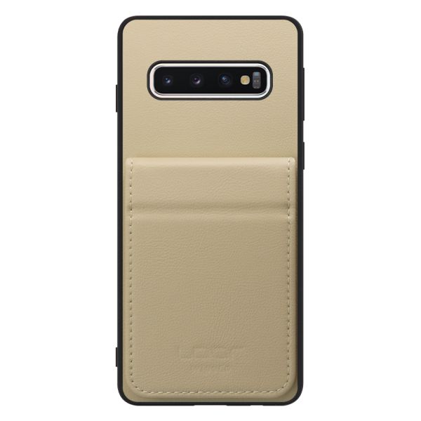 [ LOOF BASIC-SHELL SLIM CARD 2カード ] Galaxy S10 SC-03L / SCV41 galaxys10 ケース 背面 カード収納 カード入れ カードポケット カバー スマホケース 薄型 大容量 本革 [ Galaxy S10 ]