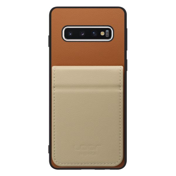 [ LOOF BASIC-SHELL SLIM CARD 2カード ] Galaxy S10 SC-03L / SCV41 galaxys10 ケース 背面 カード収納 カード入れ カードポケット カバー スマホケース 薄型 大容量 本革 [ Galaxy S10 ]