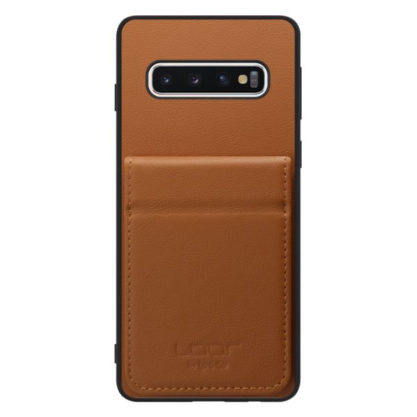 [ LOOF BASIC-SHELL SLIM CARD 2カード ] Galaxy S10 SC-03L / SCV41 galaxys10 ケース 背面 カード収納 カード入れ カードポケット カバー スマホケース 薄型 大容量 本革 [ Galaxy S10 ]