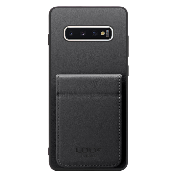 [ LOOF BASIC-SHELL SLIM CARD 2カード ] Galaxy S10+ SC-04L / SCV42 s10plus s10 plus ケース 背面 カード収納 カード入れ カードポケット カバー スマホケース 薄型 大容量 本革 [ Galaxy S10+ ]