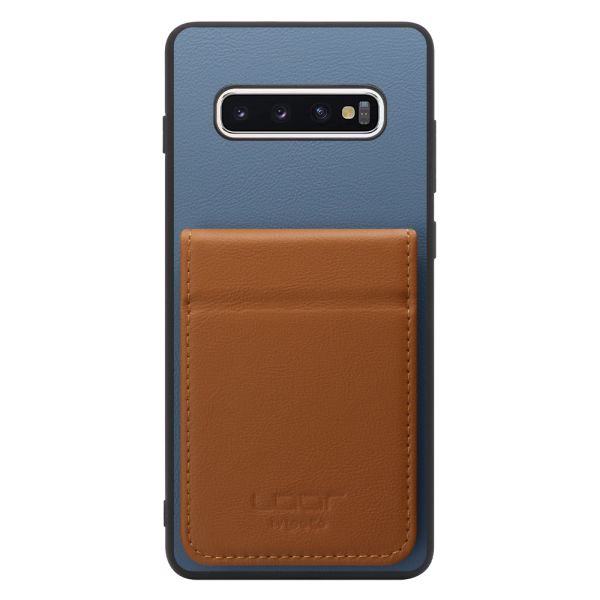 [ LOOF BASIC-SHELL SLIM CARD 2カード ] Galaxy S10+ SC-04L / SCV42 s10plus s10 plus ケース 背面 カード収納 カード入れ カードポケット カバー スマホケース 薄型 大容量 本革 [ Galaxy S10+ ]